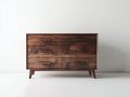 Cassettiera-Legno-148x45x82 cm-Marrone caldo-Stile rustico moderno