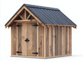 Casetta da giardino - Legno-Acciaio - 260x220x230 cm - Marrone-Grigio - Design rustico con tetto a due falde