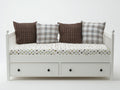 Divano letto-Legno-204x96x92 cm-Bianco-Stile country con contenitore